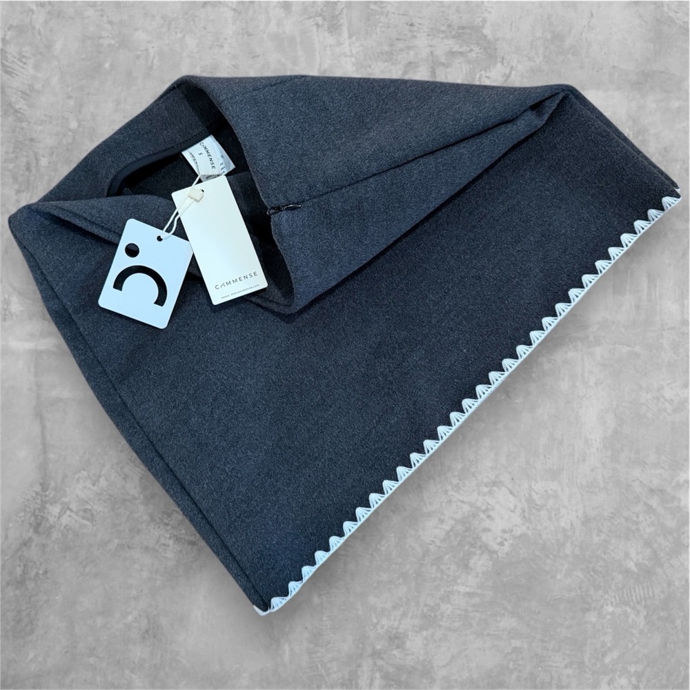 Commense Dark Gray Mini Skirt